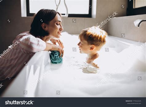 mom son in the shower|Mom Bathing Son In The Bathroom .